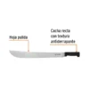 Machete estándar 20" cacha negra inyectada (51 cm)