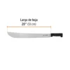 Machete estándar 20" cacha negra inyectada (51 cm)