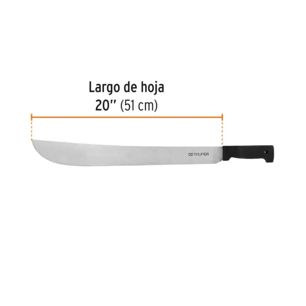 Machete estándar 20" cacha negra inyectada (51 cm)