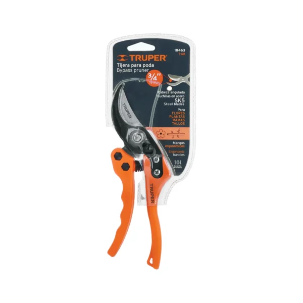 Tijera para poda 8" de nylon con cuchillas acero SK5