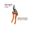 Tijera para poda 8" de nylon con cuchillas acero SK5