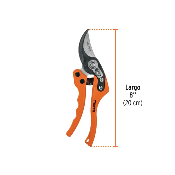 Tijera para poda 8" de nylon con cuchillas acero SK5