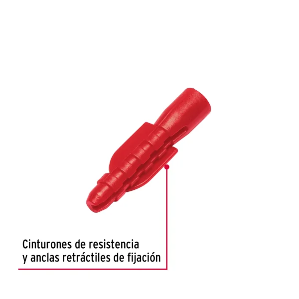 Bolsa con 50 taquetes de plástico 1/4" (6.5 mm)