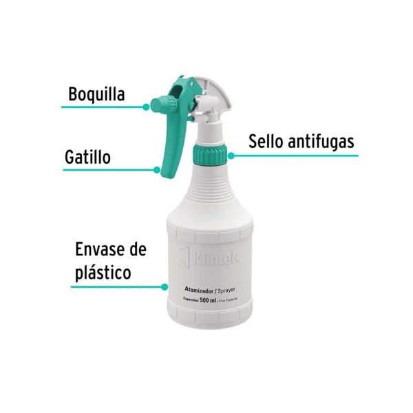 Atomizador de 1/2 litro (0.1 gal)