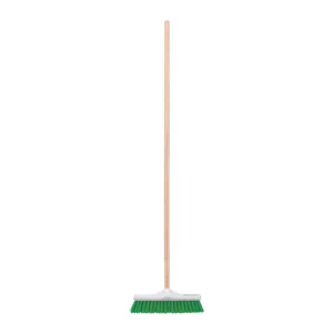 Cepillo industrial cerda rígida de 30 cm, bastón de madera