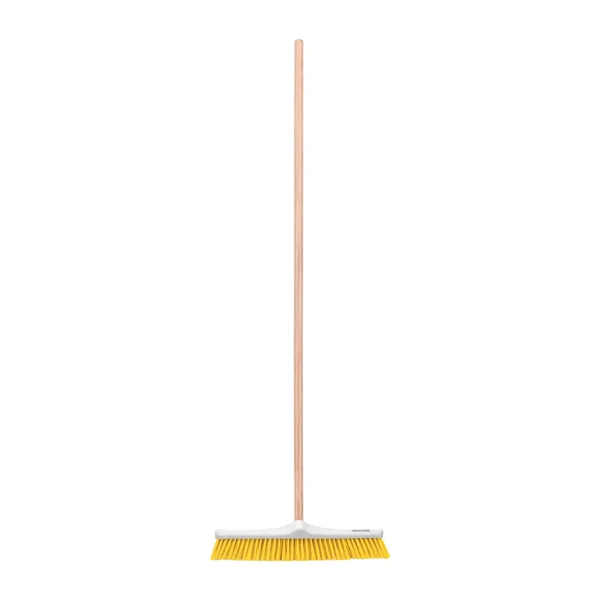 Cepillo industrial cerda suave de 56 cm con bastón de madera