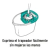 Cubeta plástica con exprimidor, 8L