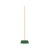 Escoba chica tipo cepillo, cerdas de PVC, bastón de madera (25 cm)