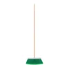 Escoba grande tipo cepillo, cerdas de PVC, bastón de madera (30 cm)