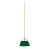 Escoba grande tipo abanico, cerdas de PVC, bastón de madera (27 cm)