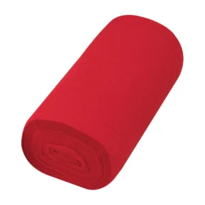 Rollo de 50 m de franela roja de algodón