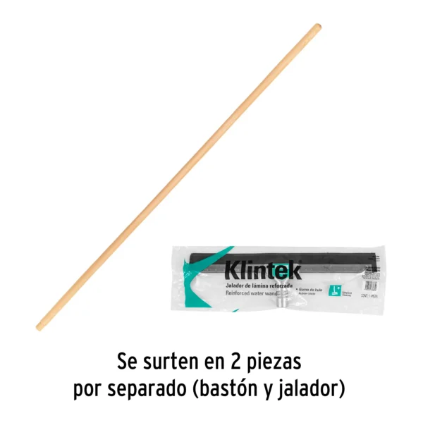 Jalador con base de lámina, con bastón de madera