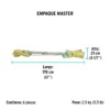 Trapeador de microfibra lisa, bastón de 120 cm