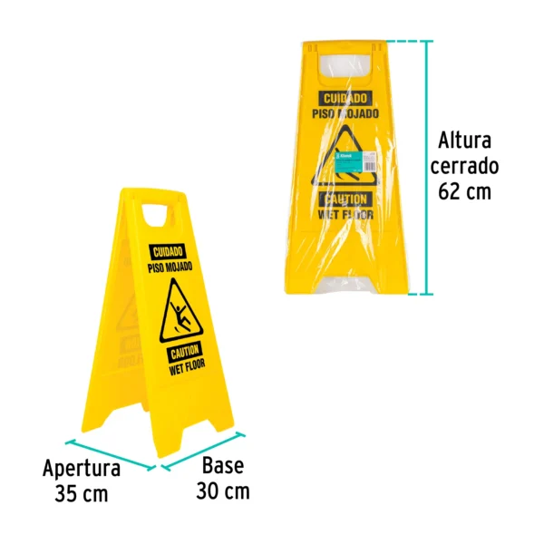 Letrero de piso resbaloso, 62 cm