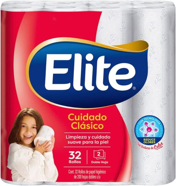 Papel Higiénico Tradicional Elite Ultra Suave 32 PZ