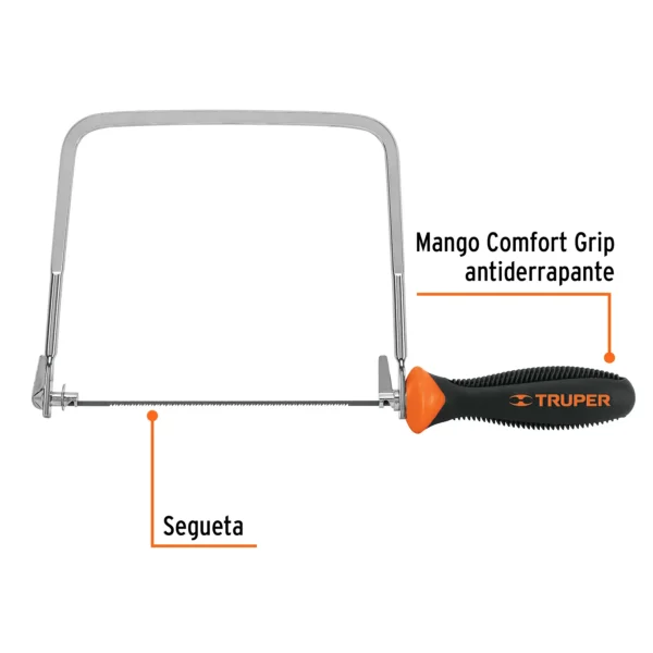 Arco calador con 5 seguetas de 6-1/2"