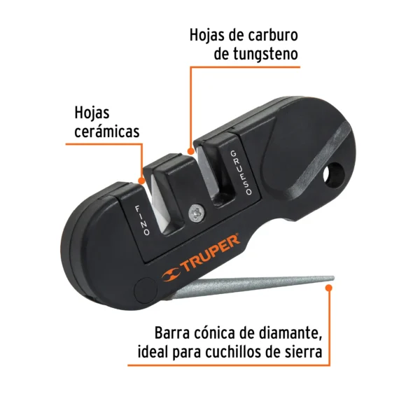 Afilador de cuchillos, de bolsillo
