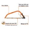 Arco jardinero tubular de 21"