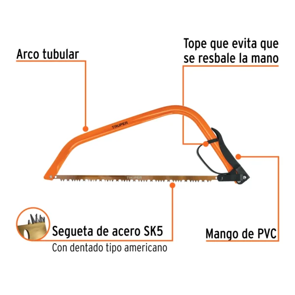 Arco jardinero tubular de 21"