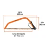 Arco jardinero tubular de 21"
