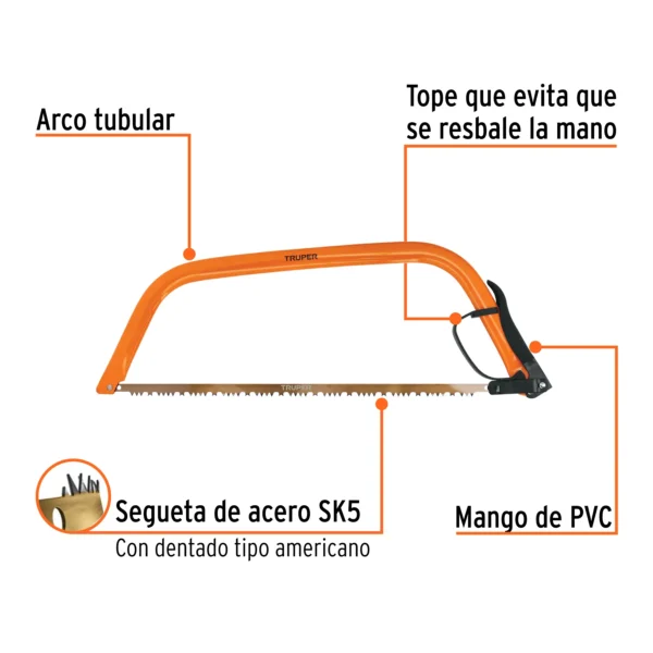 Arco jardinero tubular de 24"