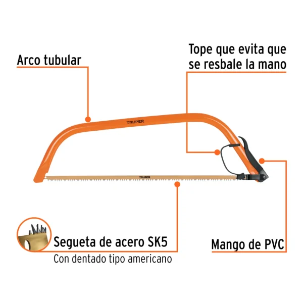 Arco jardinero tubular de 30"