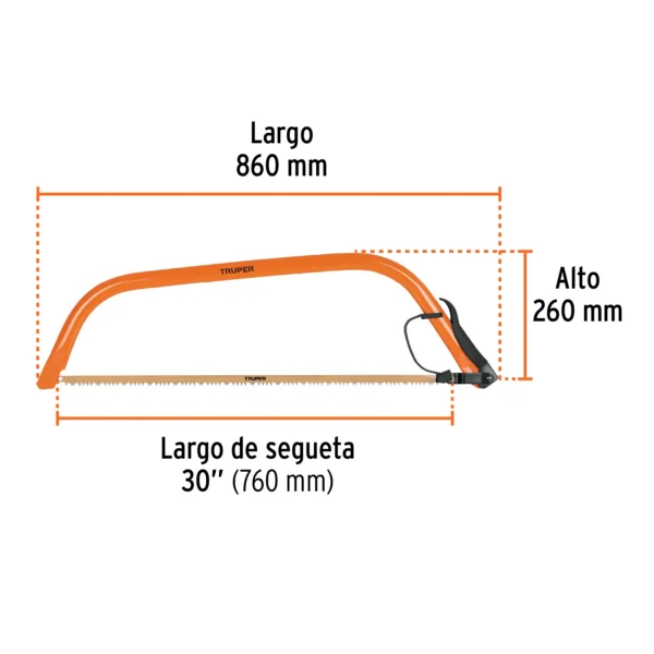 Arco jardinero tubular de 30"