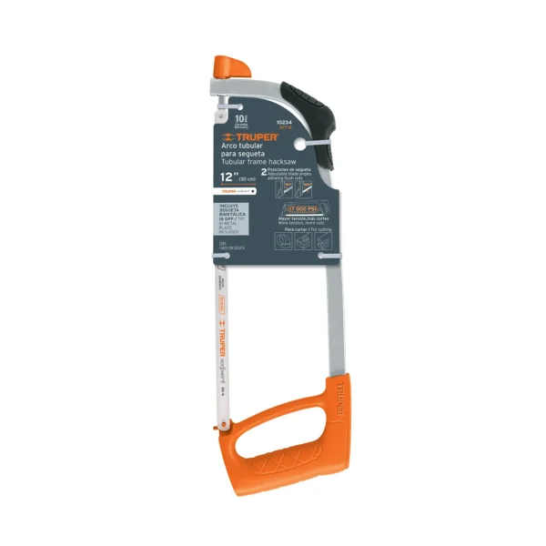 Arco 12" profesional tubular de acero para segueta