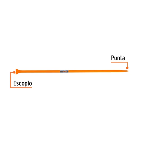 Barreta de punta de 7/8" x 125 cm, escoplo 60 mm (125cm)