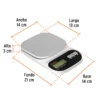 Báscula digital para cocina, plato de acero inox ,5kg