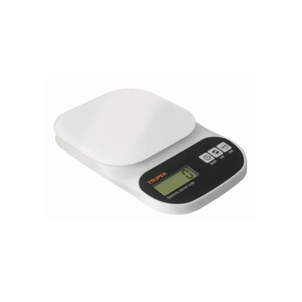 Báscula digital para cocina, plato de vidrio, 5 kg