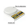 Báscula digital para cocina, plato de poliprop, 5 kg