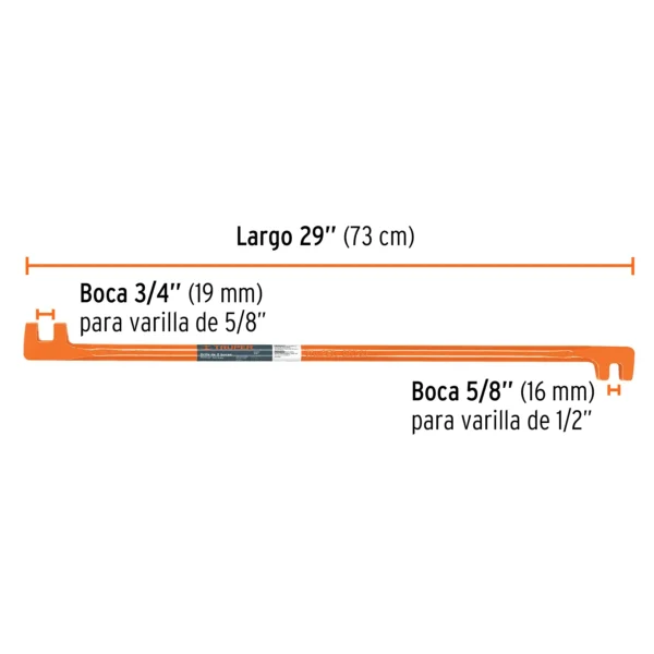 Grifa de dos bocas de 5/8 (16 mm) y 3/4 (19 mm)"