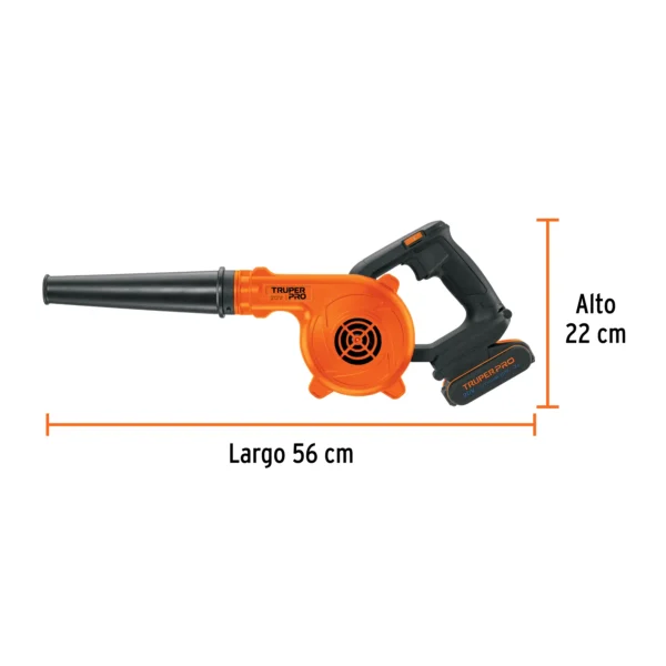 Sopladora para taller, 20V, 1 batería 2Ah